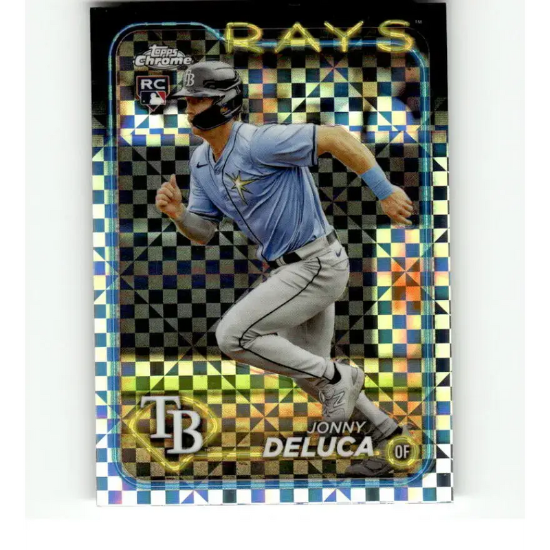 2024 Topps Chrome X-Fractor #163 Jonny Deluca NM-MT RC Rookie Tampa Bay Rays Baseball Card - Baseball Card Single