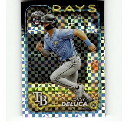 2024 Topps Chrome X-Fractor #163 Jonny Deluca NM-MT RC Rookie Tampa Bay Rays Baseball Card