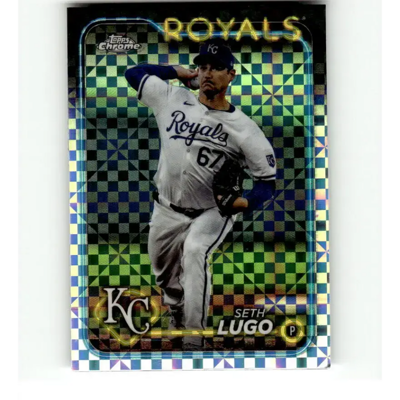 2024 Topps Chrome X-Fractor #181 Seth Lugo NM-MT Kansas City Royals Baseball Card - Baseball Card Single