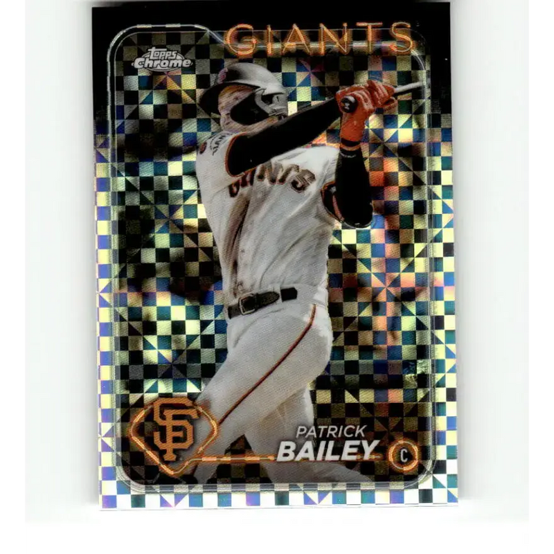 2024 Topps Chrome X-Fractor #194 Patrick Bailey NM-MT San Francisco Giants Baseball Card - Baseball Card Single
