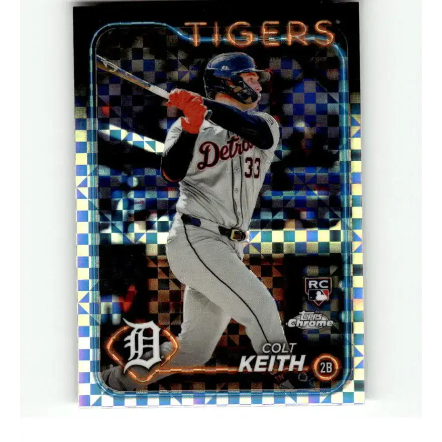 2024 Topps Chrome X-Fractor #2 Colt Keith NM-MT RC Rookie Detroit Tigers Baseball Card - Baseball Card Single