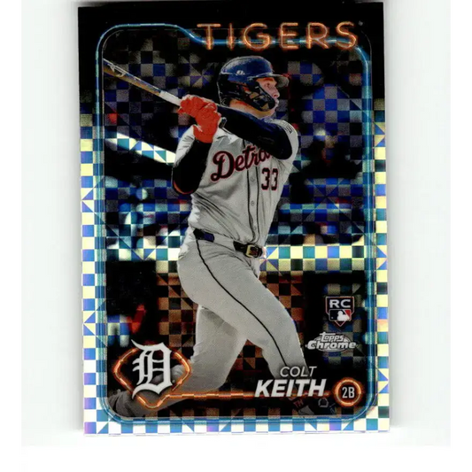 2024 Topps Chrome X-Fractor #2 Colt Keith NM-MT RC Rookie Detroit Tigers Baseball Card - Baseball Card Single