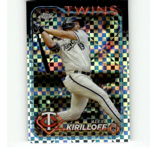 2024 Topps Chrome X-Fractor #206 Alex Kirilloff NM-MT Minnesota Twins Baseball Card