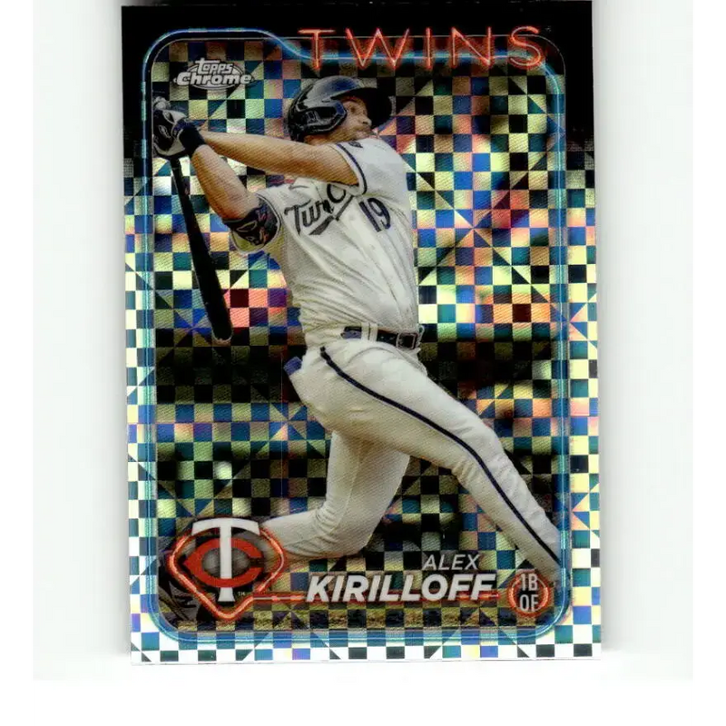 2024 Topps Chrome X-Fractor #206 Alex Kirilloff NM-MT Minnesota Twins Baseball Card - Baseball Card Single
