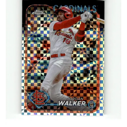 2024 Topps Chrome X-Fractor #212 Jordan Walker NM-MT St Louis Cardinals Baseball Card