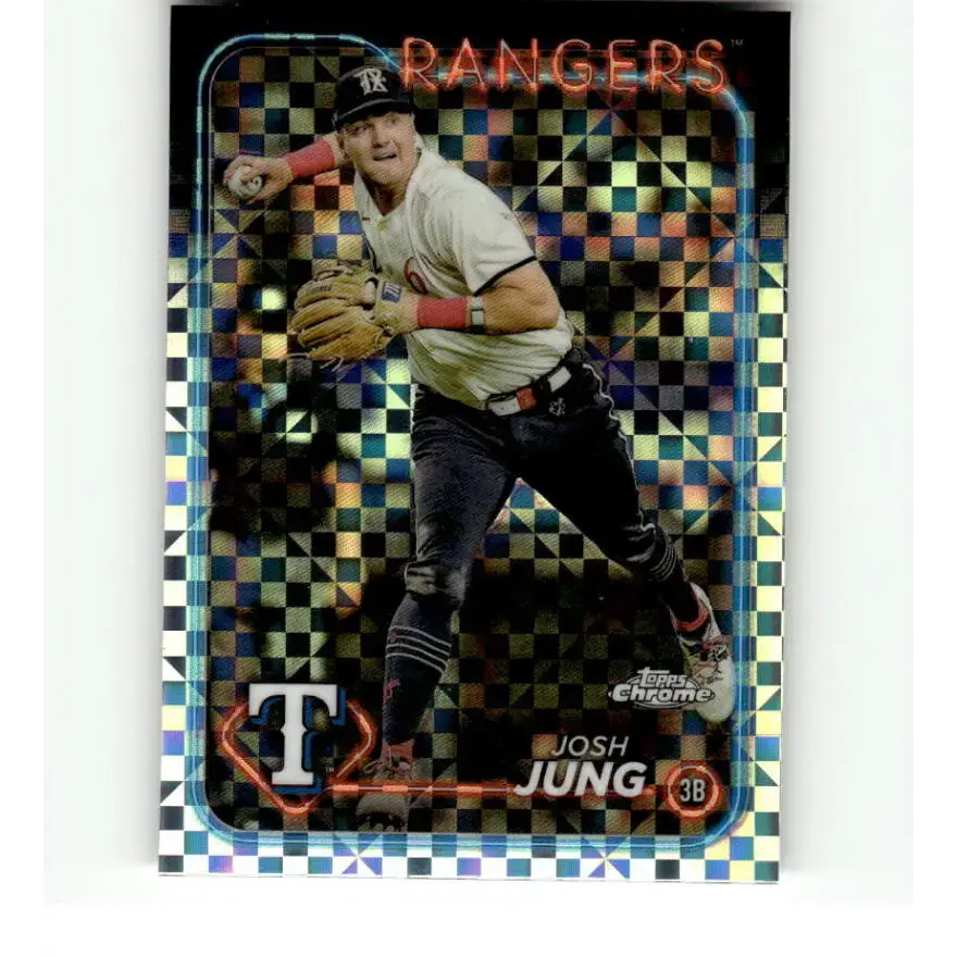 2024 Topps Chrome X-Fractor #214 Josh Jung NM-MT Texas Rangers Baseball Card