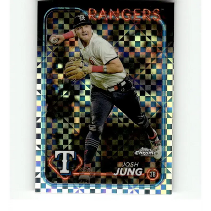 2024 Topps Chrome X-Fractor #214 Josh Jung NM-MT Texas Rangers Baseball Card