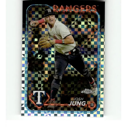 2024 Topps Chrome X-Fractor #214 Josh Jung NM-MT Texas Rangers Baseball Card