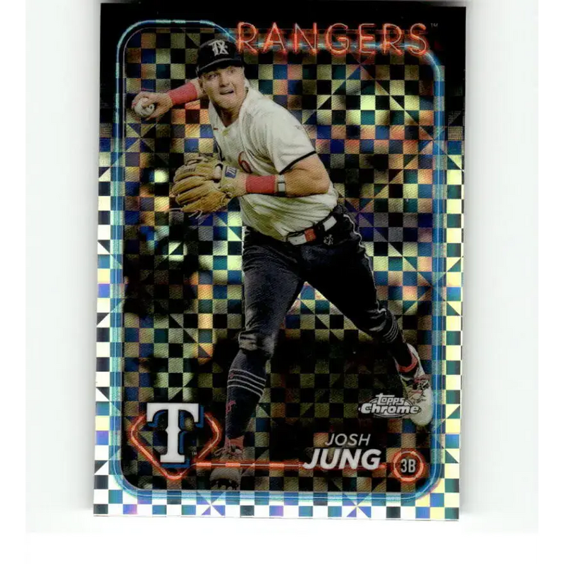 2024 Topps Chrome X-Fractor #214 Josh Jung NM-MT Texas Rangers Baseball Card - Baseball Card Single