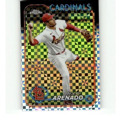 2024 Topps Chrome X-Fractor #215 Nolan Arenado NM-MT St Louis Cardinals Baseball Card