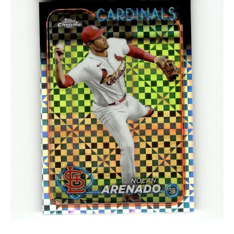 2024 Topps Chrome X-Fractor #215 Nolan Arenado NM-MT St Louis Cardinals Baseball Card - Baseball Card Single