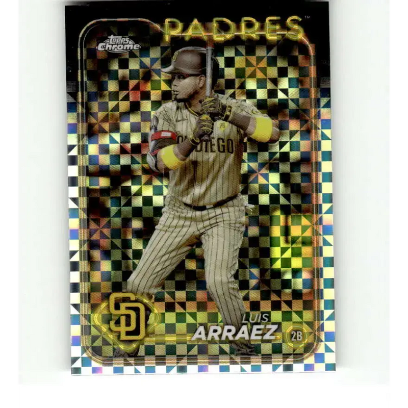 2024 Topps Chrome X-Fractor #216 Luis Arraez NM-MT San Diego Padres Baseball Card - Baseball Card Single