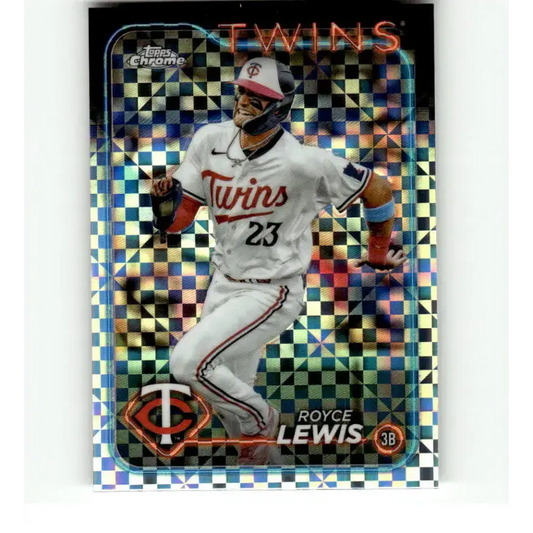 2024 Topps Chrome X-Fractor #217 Royce Lewis NM-MT Minnesota Twins Baseball Card