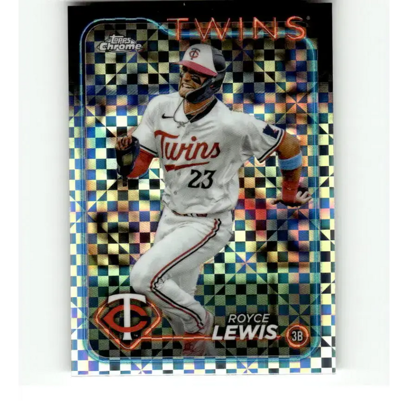 2024 Topps Chrome X-Fractor #217 Royce Lewis NM-MT Minnesota Twins Baseball Card - Baseball Card Single