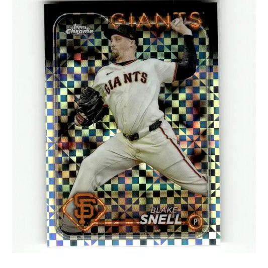 2024 Topps Chrome X-Fractor #218 Blake Snell NM-MT San Francisco Giants Baseball Card