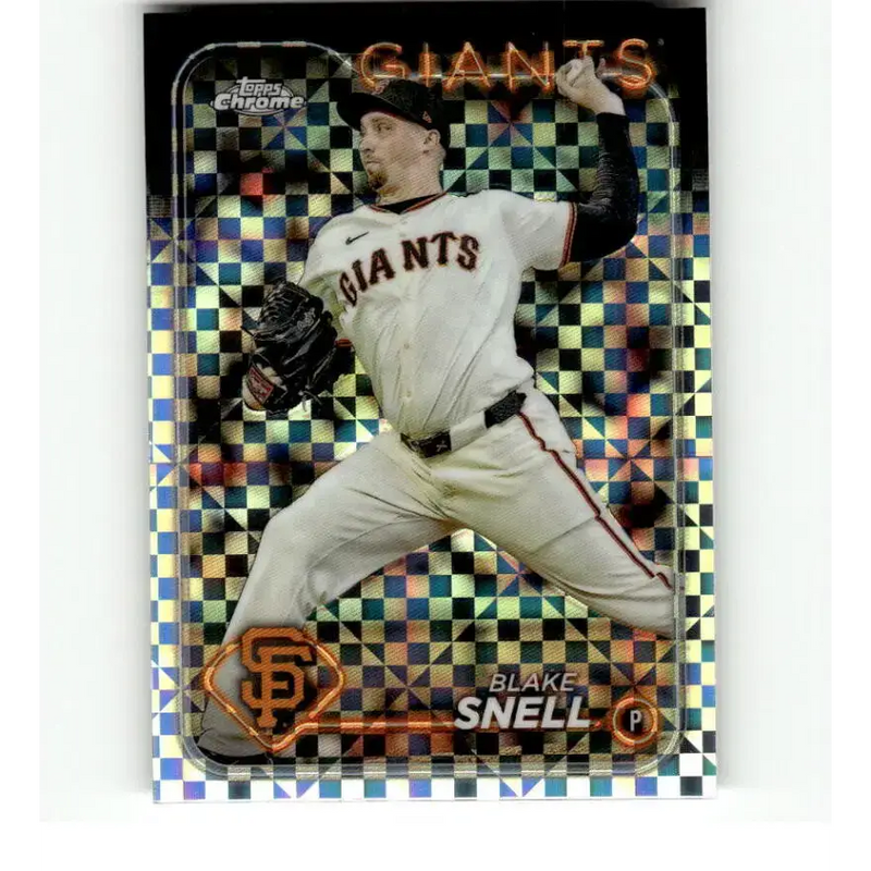 2024 Topps Chrome X-Fractor #218 Blake Snell NM-MT San Francisco Giants Baseball Card - Baseball Card Single