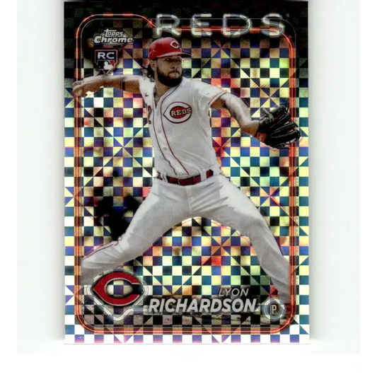 2024 Topps Chrome X-Fractor #230 Lyon Richardson NM-MT RC Rookie Cincinnati Reds Baseball Card