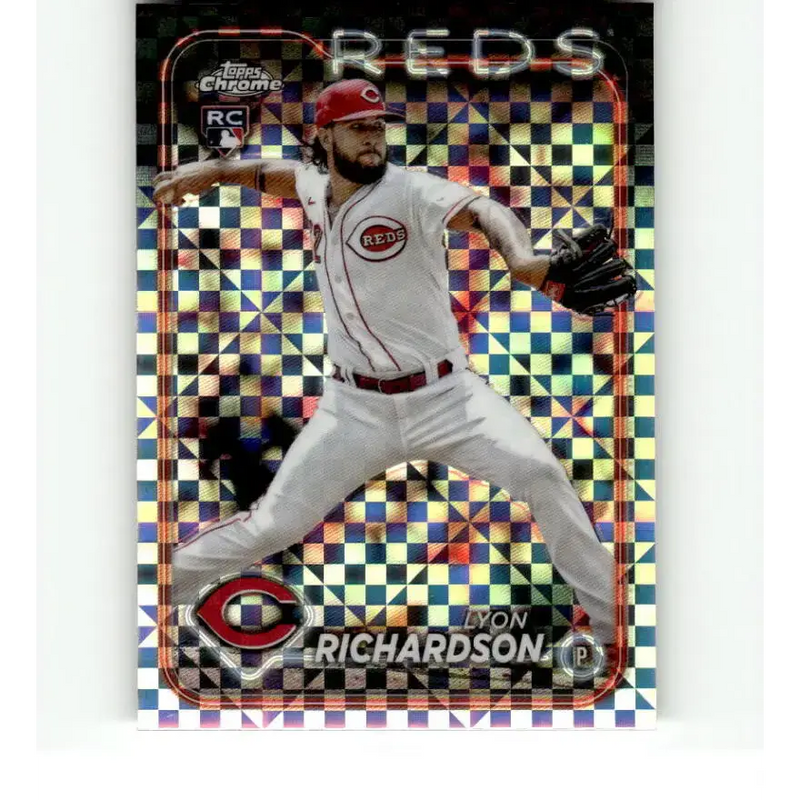 2024 Topps Chrome X-Fractor #230 Lyon Richardson NM-MT RC Rookie Cincinnati Reds Baseball Card - Baseball Card Single
