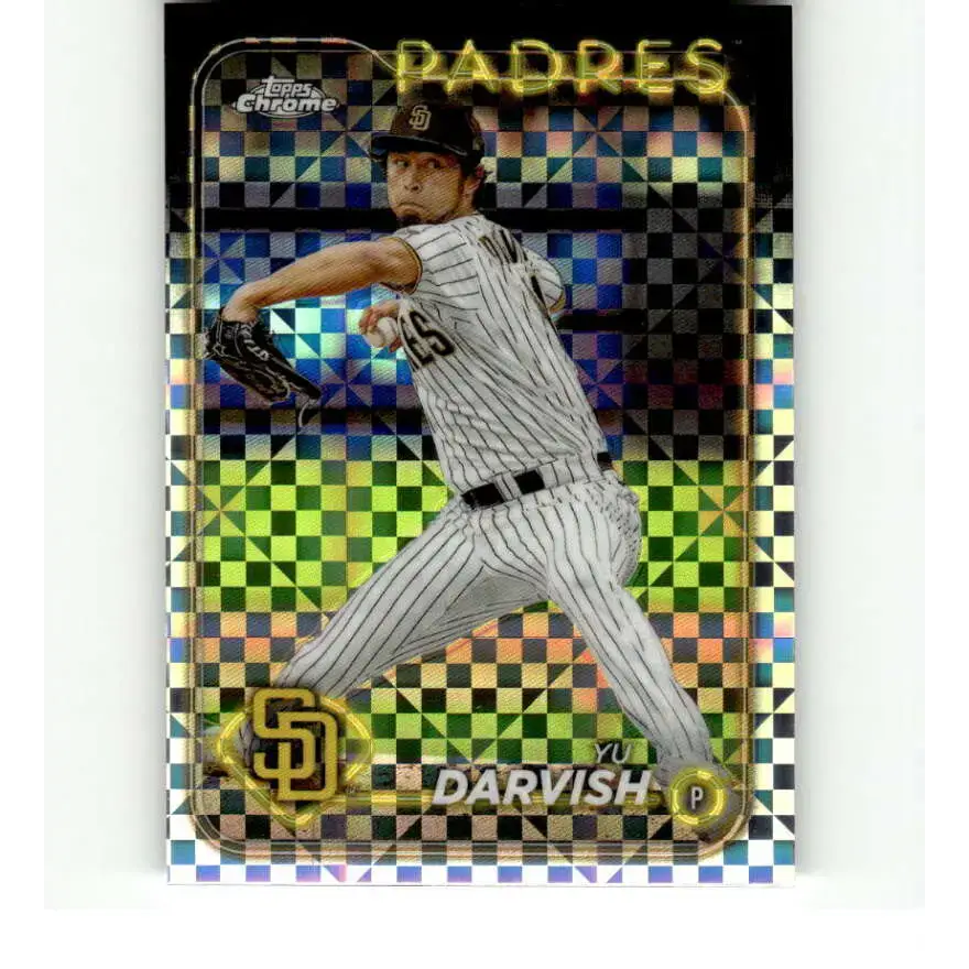 2024 Topps Chrome X-Fractor #237 Yu Darvish NM-MT San Diego Padres Baseball Card - Baseball Card Single