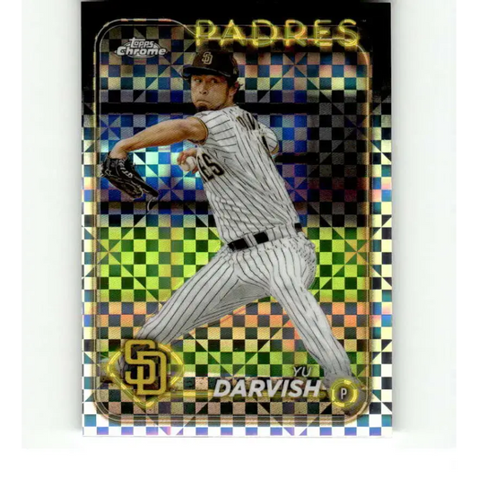 2024 Topps Chrome X-Fractor #237 Yu Darvish NM-MT San Diego Padres Baseball Card - Baseball Card Single