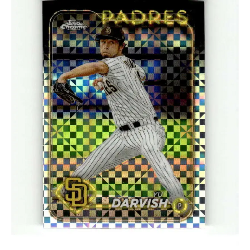 2024 Topps Chrome X-Fractor #237 Yu Darvish NM-MT San Diego Padres Baseball Card - Baseball Card Single