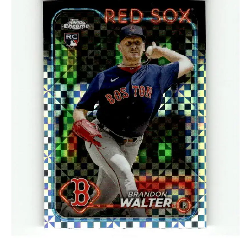 2024 Topps Chrome X-Fractor #254 Brandon Walter NM-MT RC Rookie Boston Red Sox Baseball Card - Baseball Card Single