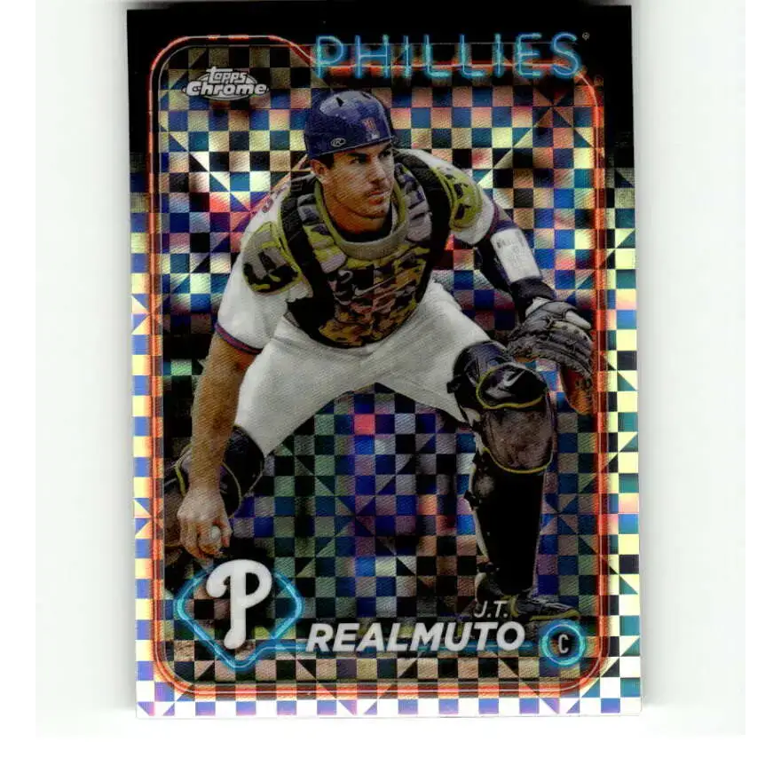 2024 Topps Chrome X-Fractor #261 J.T. Realmuto NM-MT Philadelphia Phillies Baseball Card - Baseball Card Single