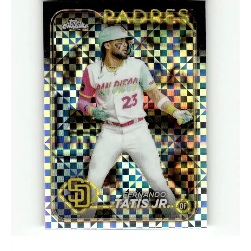 2024 Topps Chrome X-Fractor #263 Fernando Tatis Jr. NM-MT San Diego Padres Baseball Card - Baseball Card Single