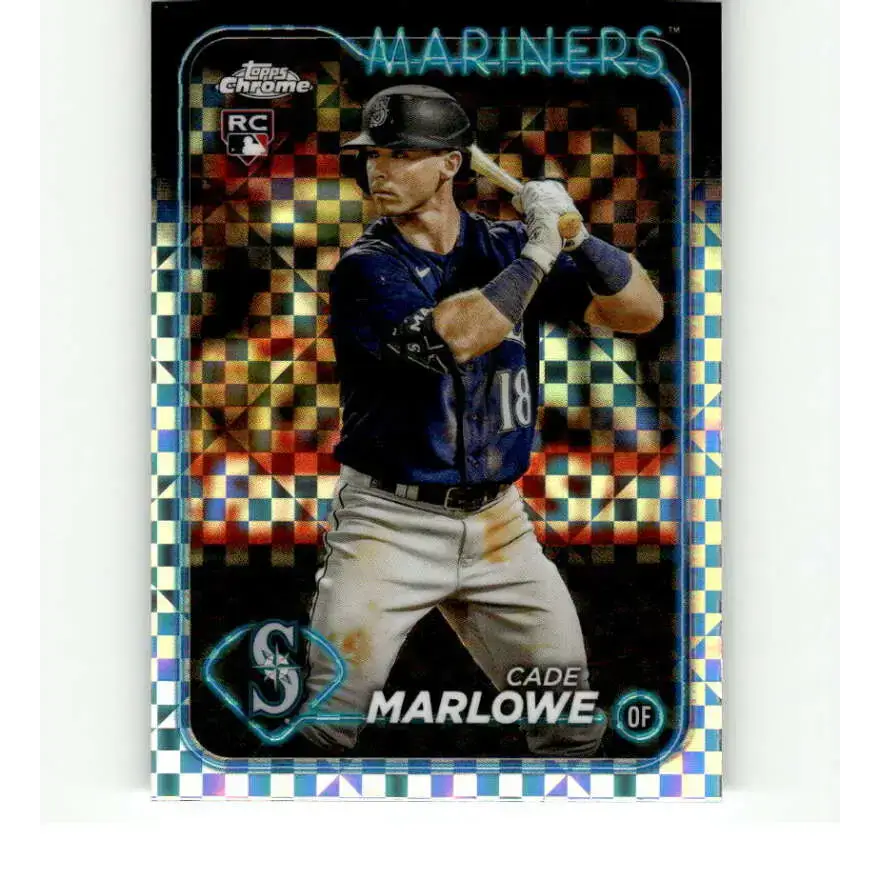 2024 Topps Chrome X-Fractor #266 Cade Marlowe NM-MT RC Rookie Seattle Mariners Baseball Card
