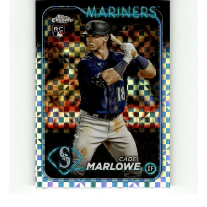 2024 Topps Chrome X-Fractor #266 Cade Marlowe NM-MT RC Rookie Seattle Mariners Baseball Card
