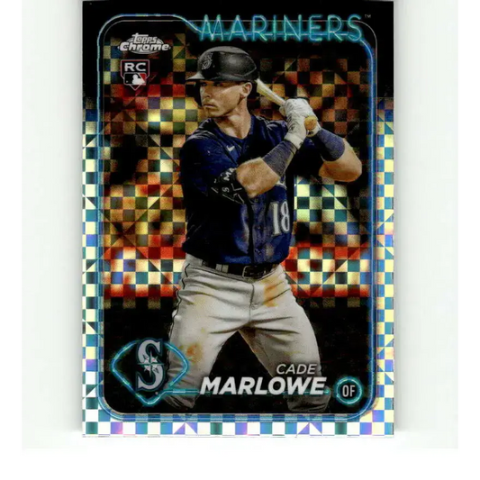2024 Topps Chrome X-Fractor #266 Cade Marlowe NM-MT RC Rookie Seattle Mariners Baseball Card