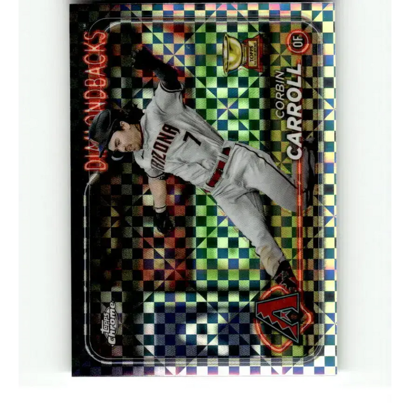 2024 Topps Chrome X-Fractor #267 Corbin Carroll NM-MT Arizona Diamondbacks Baseball Card - Baseball Card Single