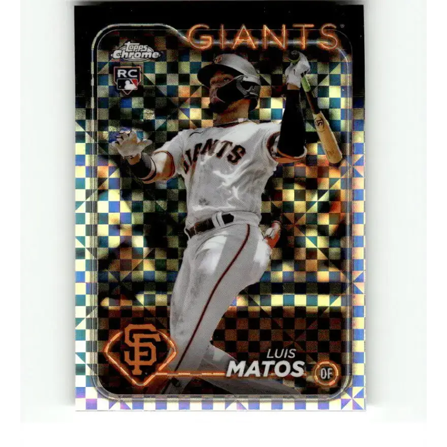 2024 Topps Chrome X-Fractor #270 Luis Matos NM-MT RC Rookie San Francisco Giants Baseball Card - Baseball Card Single