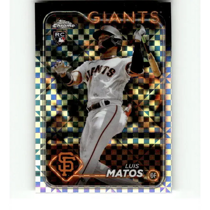 2024 Topps Chrome X-Fractor #270 Luis Matos NM-MT RC Rookie San Francisco Giants Baseball Card