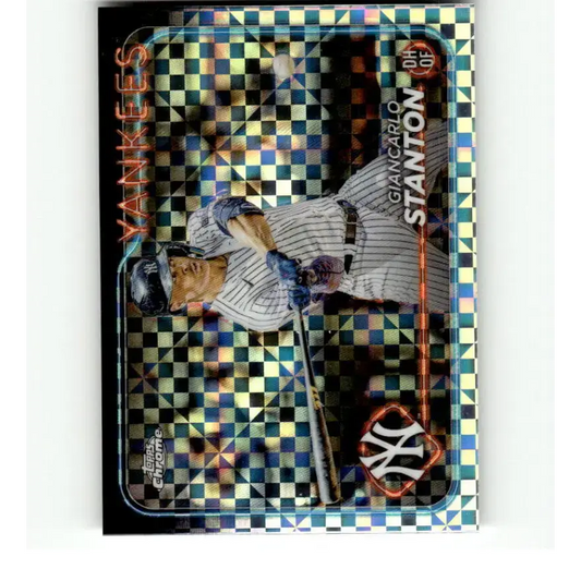 2024 Topps Chrome X-Fractor #275 Giancarlo Stanton NM-MT New York Yankees Baseball Card