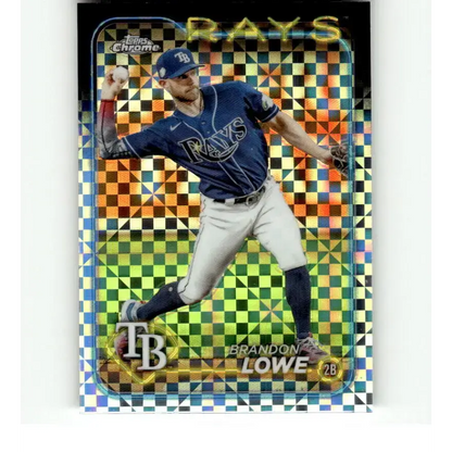 2024 Topps Chrome X-Fractor #286 Brandon Lowe NM-MT Tampa Bay Rays Baseball Card