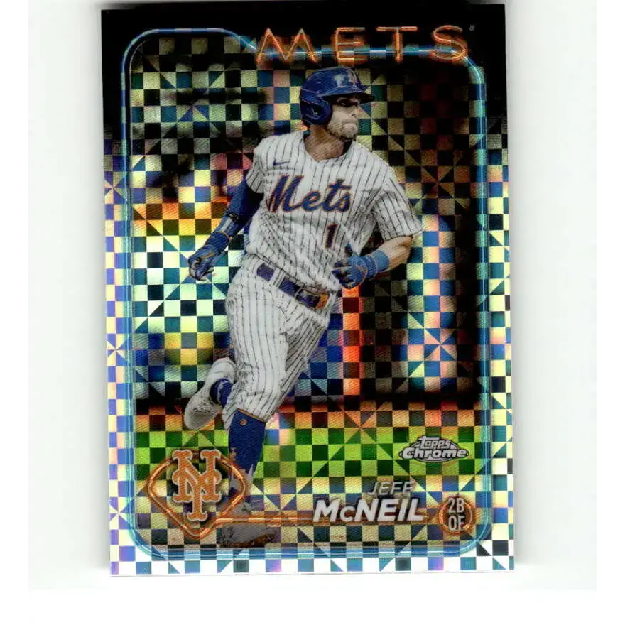 2024 Topps Chrome X-Fractor #289 Jeff McNeil NM-MT New York Mets Baseball Card