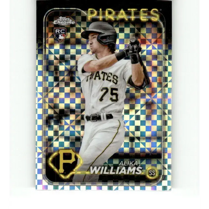 2024 Topps Chrome X-Fractor #34 Alika Williams NM-MT RC Rookie Pittsburgh Pirates Baseball Card