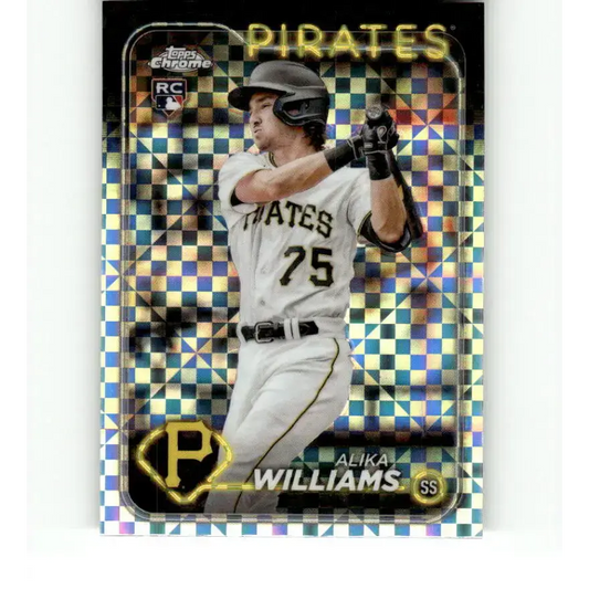 2024 Topps Chrome X-Fractor #34 Alika Williams NM-MT RC Rookie Pittsburgh Pirates Baseball Card