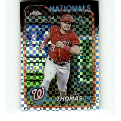 2024 Topps Chrome X-Fractor #66 Lane Thomas NM-MT Washington Nationals Baseball Card