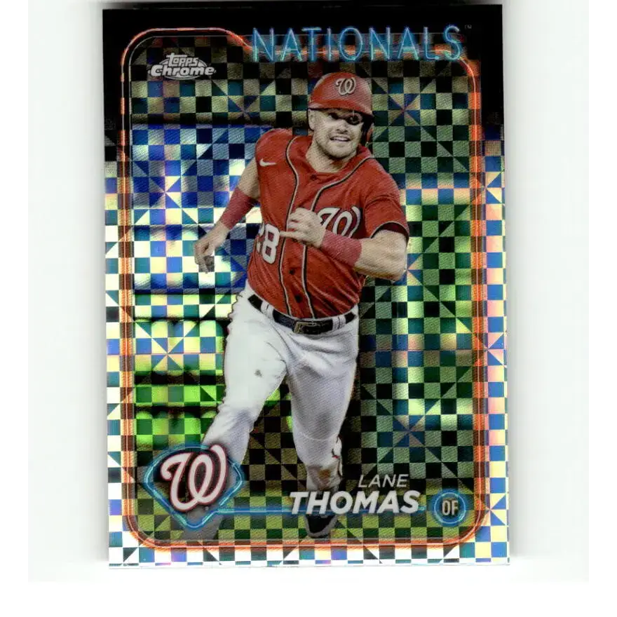 2024 Topps Chrome X-Fractor #66 Lane Thomas NM-MT Washington Nationals Baseball Card - Baseball Card Single