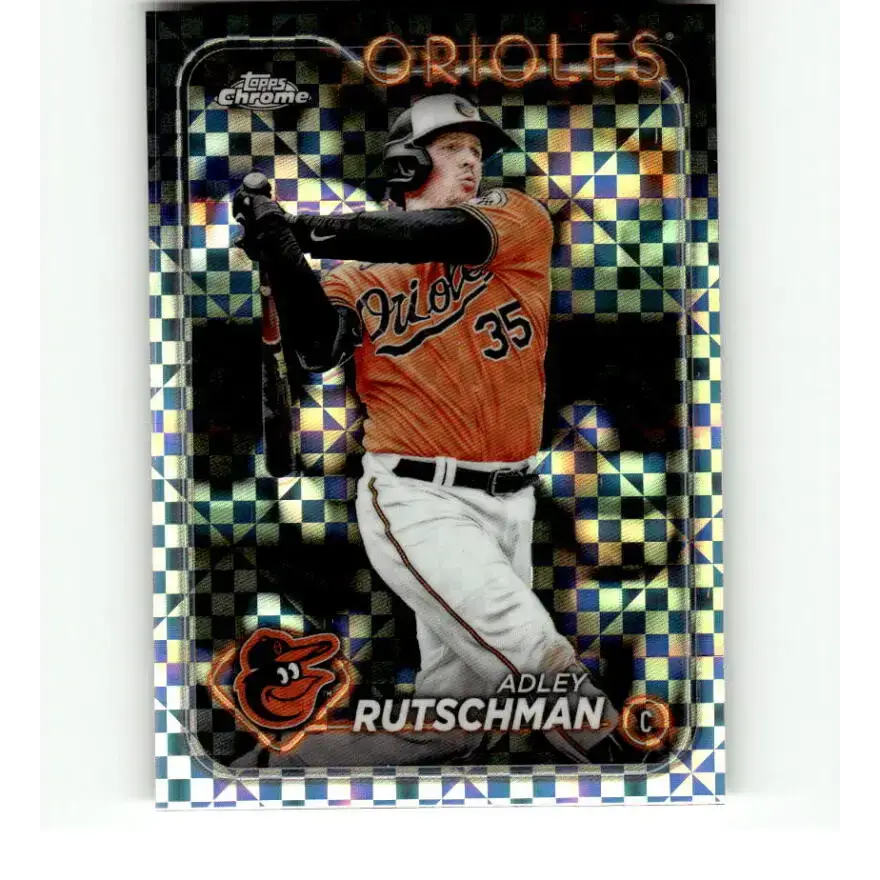 2024 Topps Chrome X-Fractor #80 Adley Rutschman NM-MT Baltimore Orioles Baseball Card