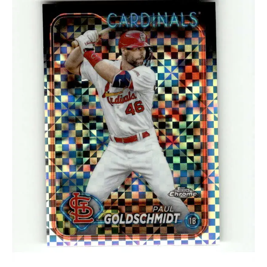 2024 Topps Chrome X-Fractor #90 Paul Goldschmidt NM-MT St Louis Cardinals Baseball Card - Baseball Card Single