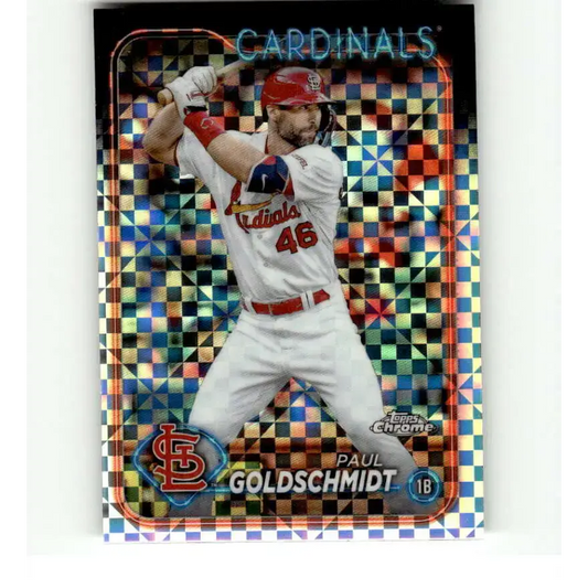 2024 Topps Chrome X-Fractor #90 Paul Goldschmidt NM-MT St Louis Cardinals Baseball Card