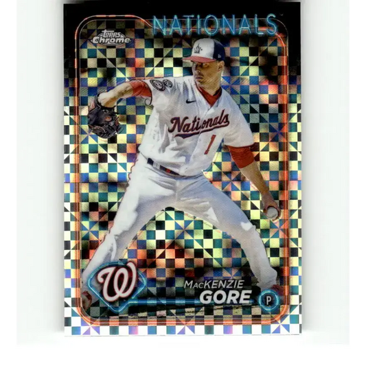 2024 Topps Chrome X-Fractor #94 MacKenzie Gore NM-MT Washington Nationals Baseball Card
