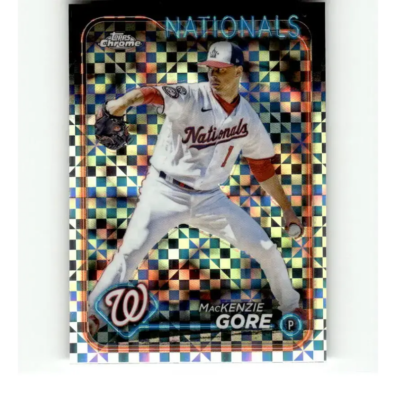 2024 Topps Chrome X-Fractor #94 MacKenzie Gore NM-MT Washington Nationals Baseball Card - Baseball Card Single