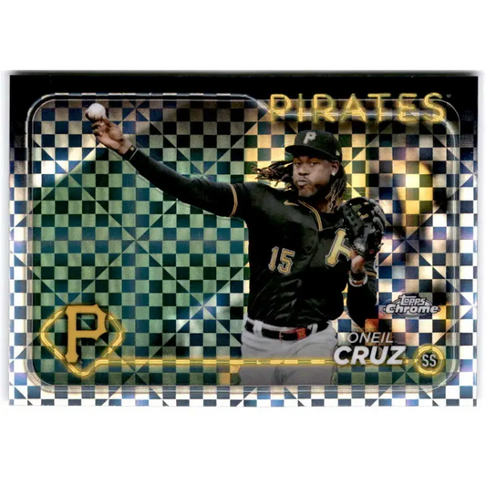 2024 Topps Chrome X-Fractor #98 Oneil Cruz NM-MT Pittsburgh Pirates Baseball Card