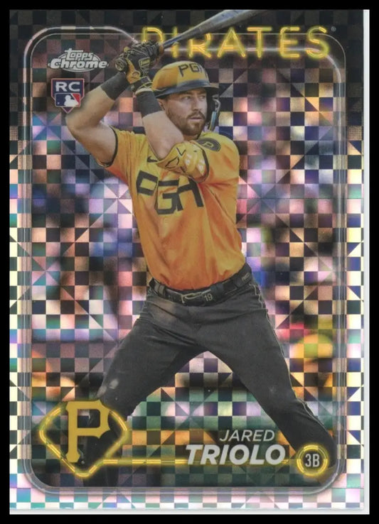2024 Topps Chrome - X-Fractors Jared Triolo 79 Pittsburgh Pirates Baseball NM - Baseball Card Single