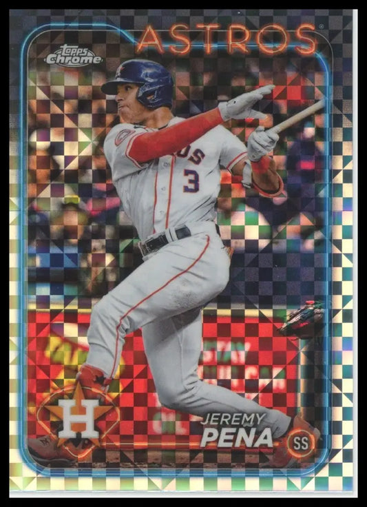 2024 Topps Chrome - X-Fractors Jeremy Peña 244 Houston Astros NM - Baseball Card Single