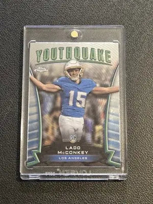 2024 Topps Chrome #Y-20 Ladd McConkey Youthquake - Football Card Single